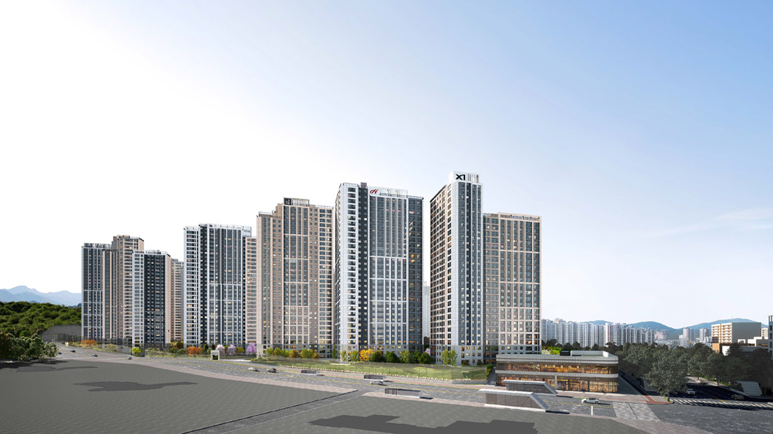 산곡역자이힐스테이트앤하늘채 조감도